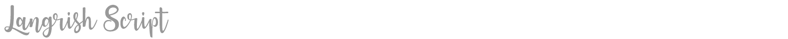 Langrish Script font preview